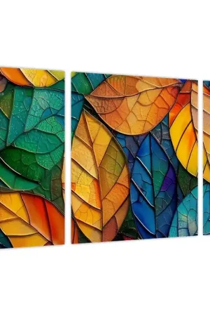 Schilderij - Mozaïek van bladeren Bezpieczna płatność