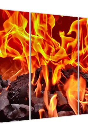 Schilderij - Brandende kooltjes Wysoka jakość