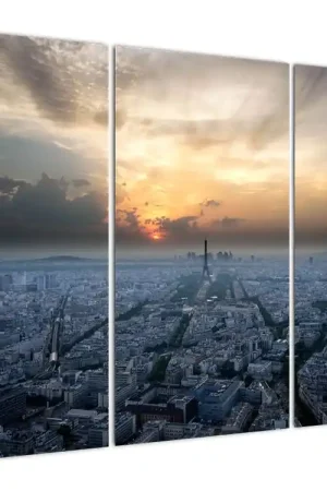 Zwrot pieniędzy Schilderij - Parijs vanuit de lucht