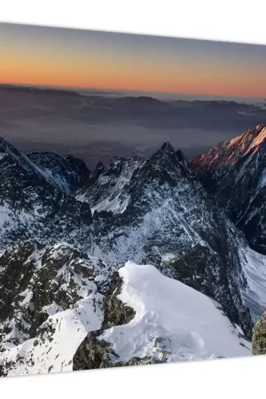 Kup teraz Schilderij - Zonsopgang in de bergen