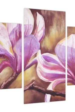 Schilderij - Magnolia bloemen Wyprzedaż