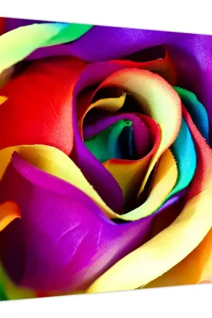 Popularny Schilderij - Kleurrijke roos