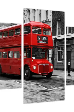 Schilderij - Londen met bus Tani