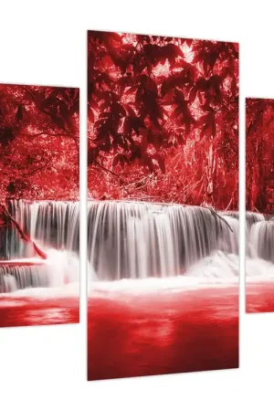 Wyprzedaż Schilderij - Waterval, rood