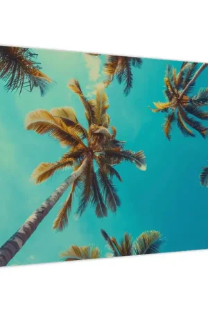 Schilderij - Hoge palmbomen Wysoka jakość
