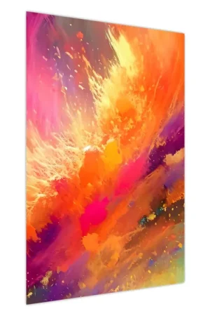 Schilderij - Dynamische abstractie Wysoka jakość