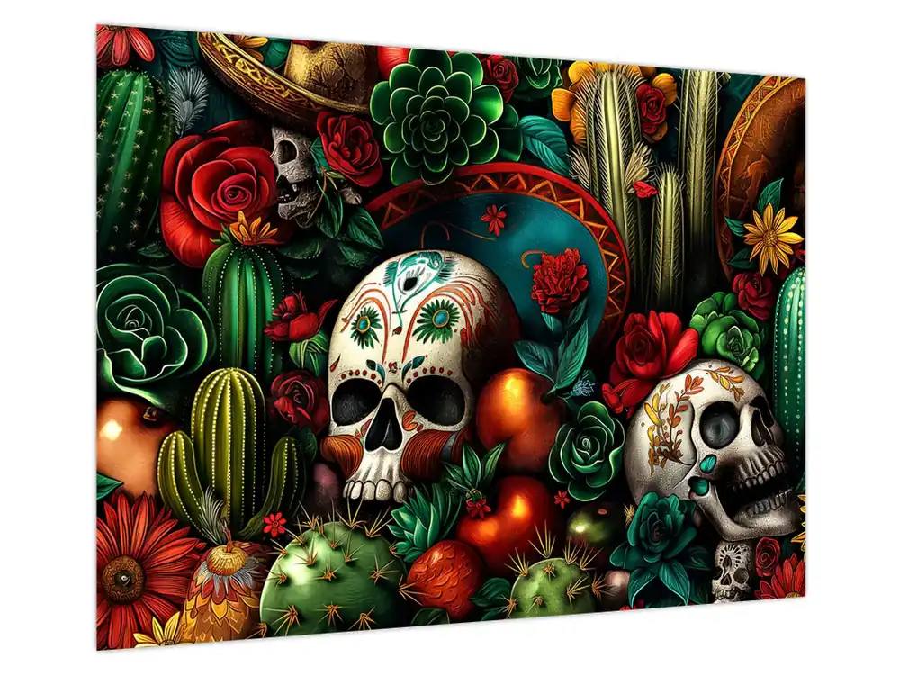 Schilderij - Mexicaans concept Bezpieczna płatność