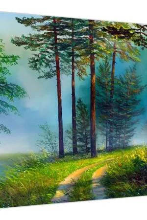 Nowość Schilderij - Olieverfschilderij van landschap