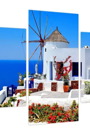 Szybka dostawa Schilderij - Huisje in Griekenland