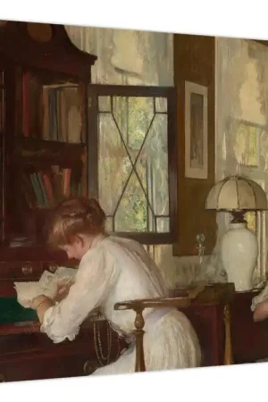 Oryginalny Schilderij - Edmund Tarbell, Josephine and Mercie, reproducties