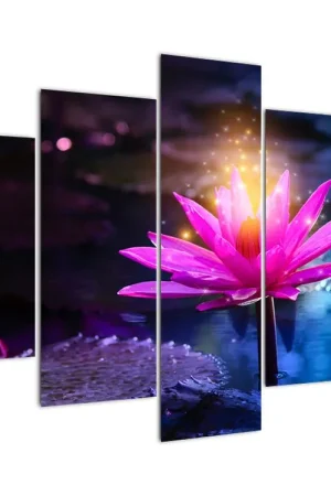 Schilderij - Waterlelie op het water Szybka dostawa