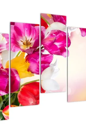 Schilderij - Tulpen Premium