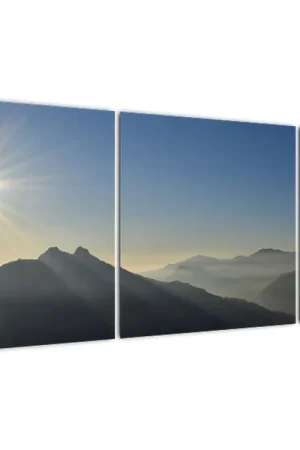 Rabat Schilderij - Bergtoppen