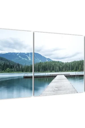 Kup teraz Schilderij - Uitzicht vanaf de pier