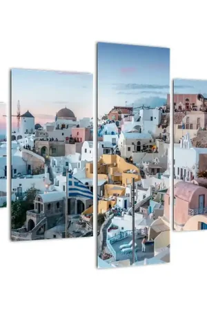 Wysoka jakość Schilderij - Schemering op Santorini