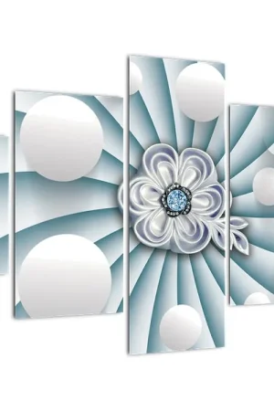 Schilderij - Vierdelige abstractie Promocja