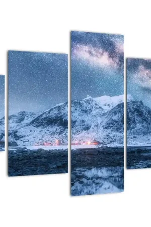 Oferta limitowana Schilderij - Bergen met sterrenhemel