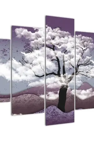 Schilderij - Boom in de wolken Zamów teraz