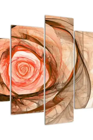 Schilderij - Artistieke roos Wyprzedaż