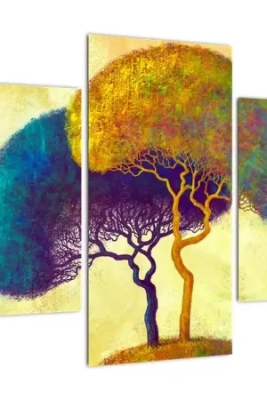 Schilderij - Bomen op een heuvel Bezpieczna płatność