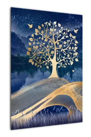 Schilderij - Herten bij volle maan Zwrot pieniędzy