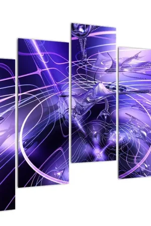 Schilderij - Technische abstractie Rabat