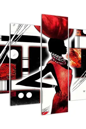 Schilderij - Oude schildering van een dame Wyprzedaż