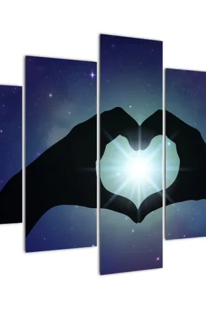 Schilderij - Symbolische liefde Premium