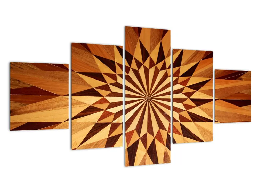 Schilderij - Houten collage Zamów teraz