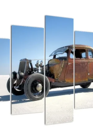 Rabat Schilderij - Auto in woestijn