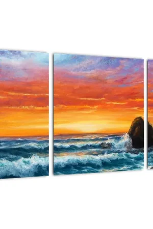 Ostatnia szansa Schilderij - Zonsondergang