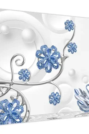 Schilderij - Blauwe zwanen Wyprzedaż