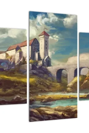 Schilderij - Middeleeuwse burcht Zwrot pieniędzy