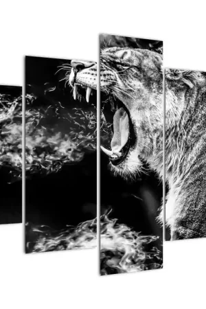 Nowość Schilderij - Portret van een leeuwin