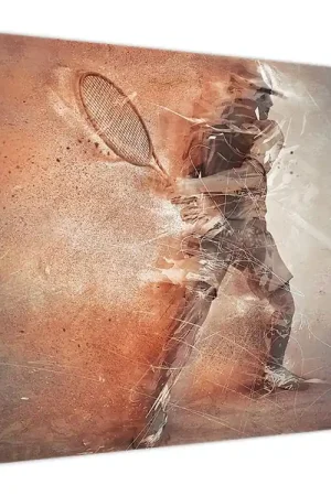 Schilderij - Tennisspeler Zamów teraz