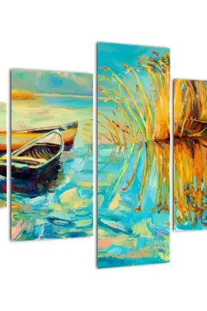 Darmowa dostawa Schilderij - Meer met boten