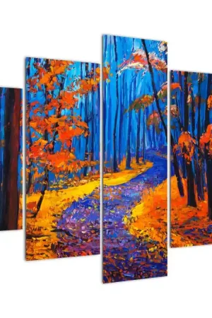 Premium Schilderij - Herfstbos