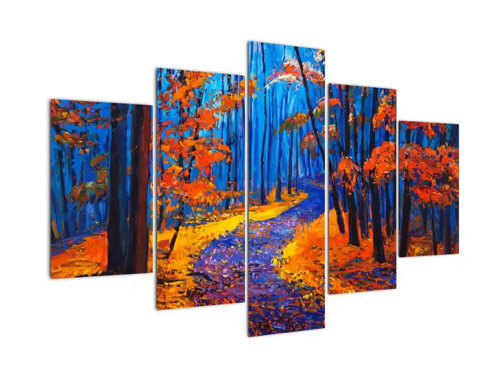 Premium Schilderij - Herfstbos