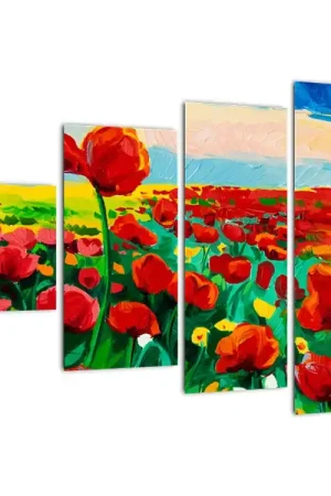 Oferta Schilderij - Veld met klaprozen