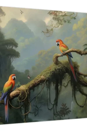 Schilderij - Tropisch bos Ekspresowa dostawa