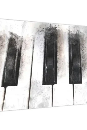 Schilderij - Piano, aquarel Popularny