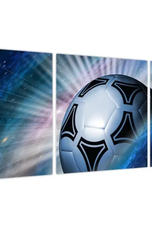 Schilderij - Voetbal in de ruimte Zwrot pieniędzy