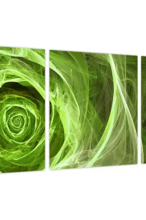 Zwrot pieniędzy Schilderij - Abstract Rozengroen