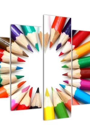 Schilderij - Kleurpotloden Bezpieczna płatność