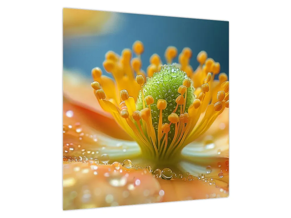 Schilderij - Detail van bloem Wyprzedaż