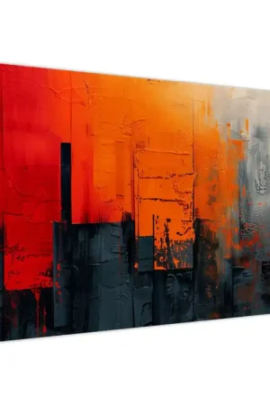 Darmowa dostawa Schilderij - Abstract schilderij van de stad