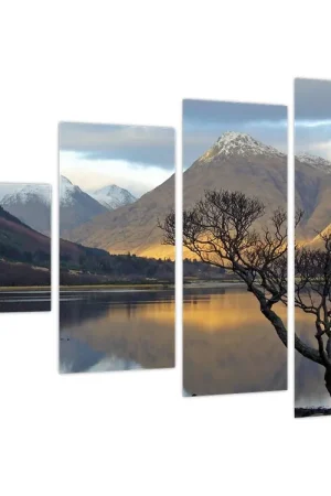 Tani Schilderij - Bergen bij het meer