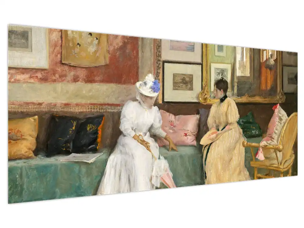 Schilderij - William Merritt Chase, A Friendly Call, reproducties Kup teraz