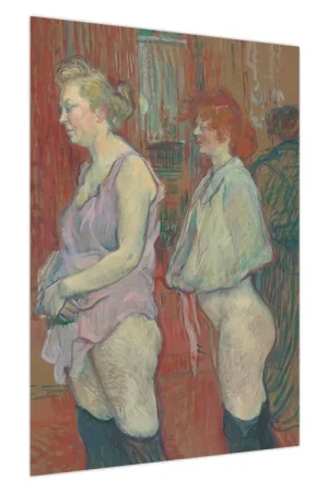 Schilderij - Henri de Toulouse-Lautrec, Rue des Moulins, reproducties Kup teraz
