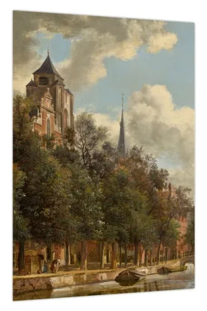 Schilderij - Jan van der Heyden, Zicht op de Nederlandse Gracht, reproducties Szybka dostawa
